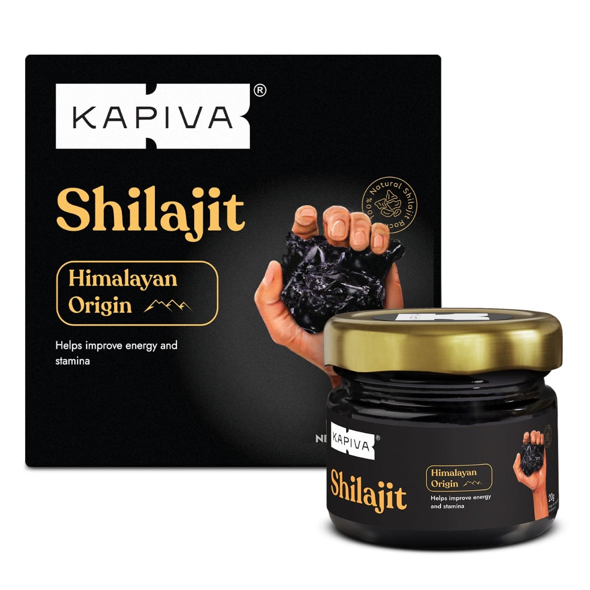 Kapiva Himalayan Shilajit 20g | Himalayan Origin