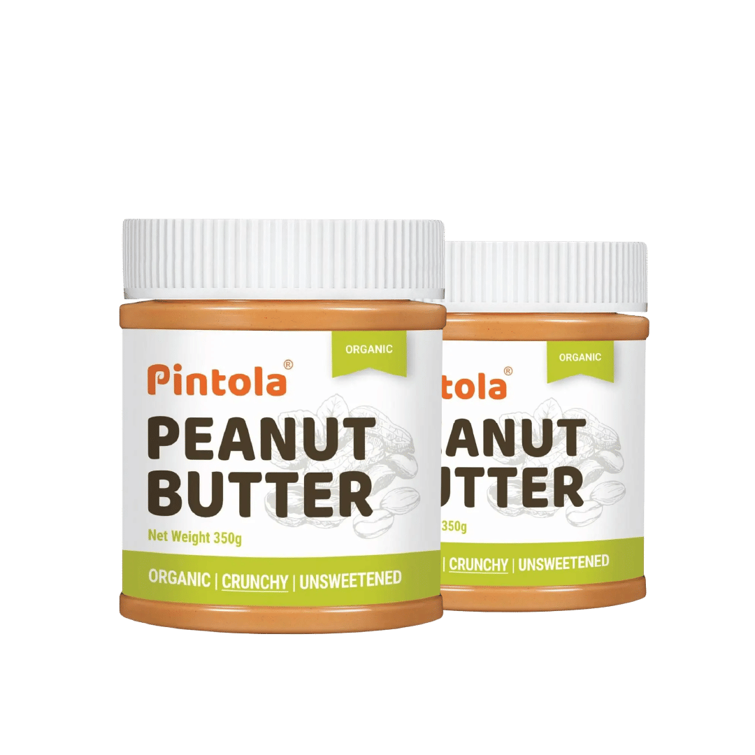 Pintola Organic Peanut Butter High in protein & fiber | Naturally Gluten-Free, Zero Added Sugar, Zero Cholestrol |Unsweetened, Crunchy Pintola Organic Peanut Butter High in protein & fiber | Naturally Gluten-Free, Zero Added Sugar, Zero Cholestrol |Unswe