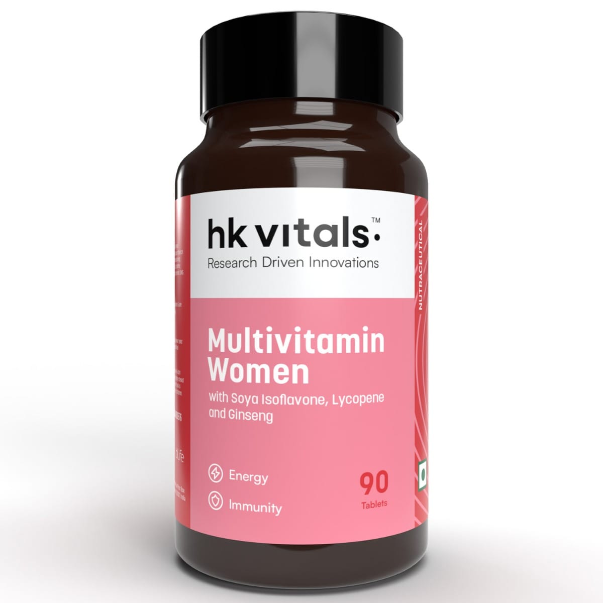 HK Vitals Multivitamin for Women - Zinc, Vitamin C, Vitamin D, Multiminerals & Ginseng Extract - 90 Tablets - Boosts Energy, Stamina & Skin Health