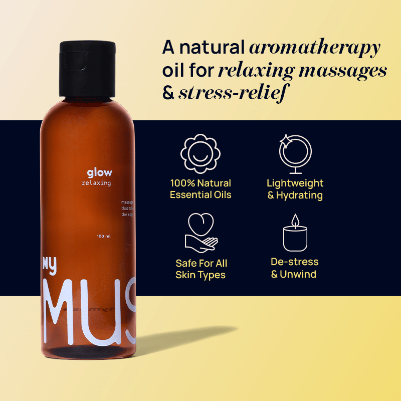MyMuse Glow Relaxing - Aromatherapy Massage Oil For Stress