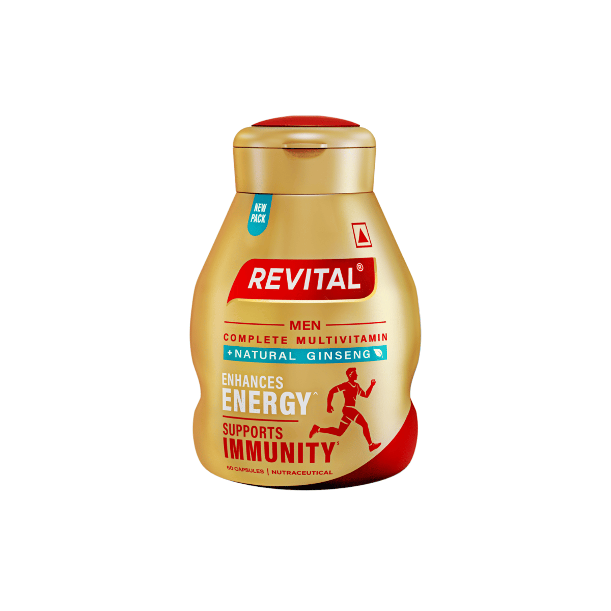 Revital H Multivitamin For Men With Natural Ginseng Zinc 10 Vitamins & 8 Minerals For Daily Energy Stamina & Immunity Revital H for Complete Multivitamins | 30 Tablet | Bones | Energy | Immunity | Men