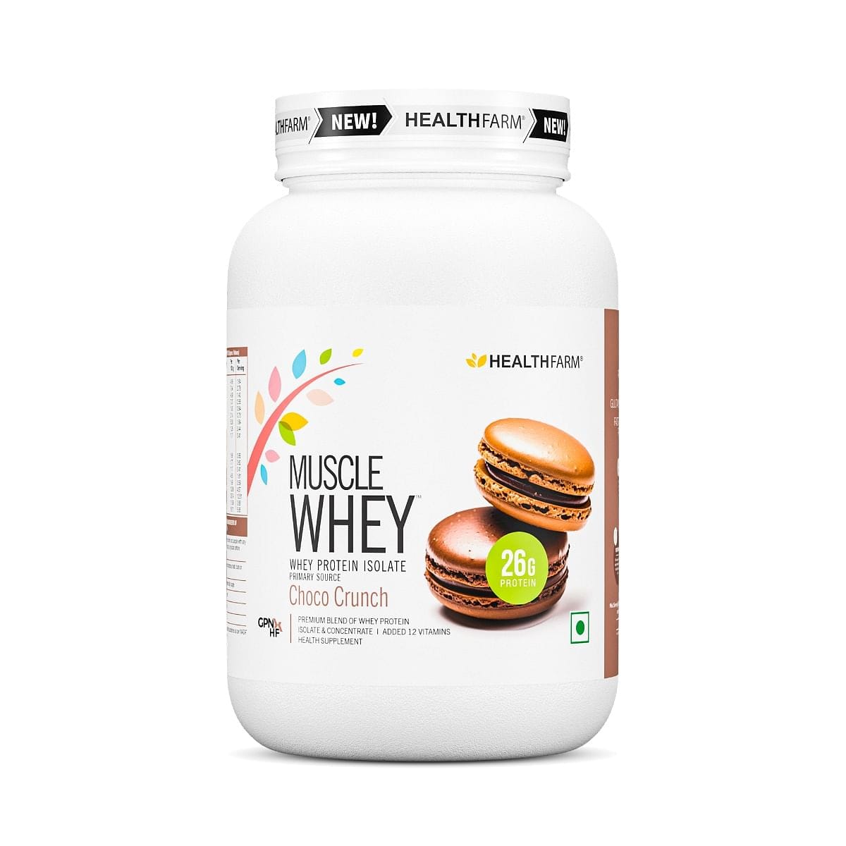 Healthfarm Muscle Whey protein (2kg) Healthfarm Muscle Whey protein (Choco Crunch, 2kg)