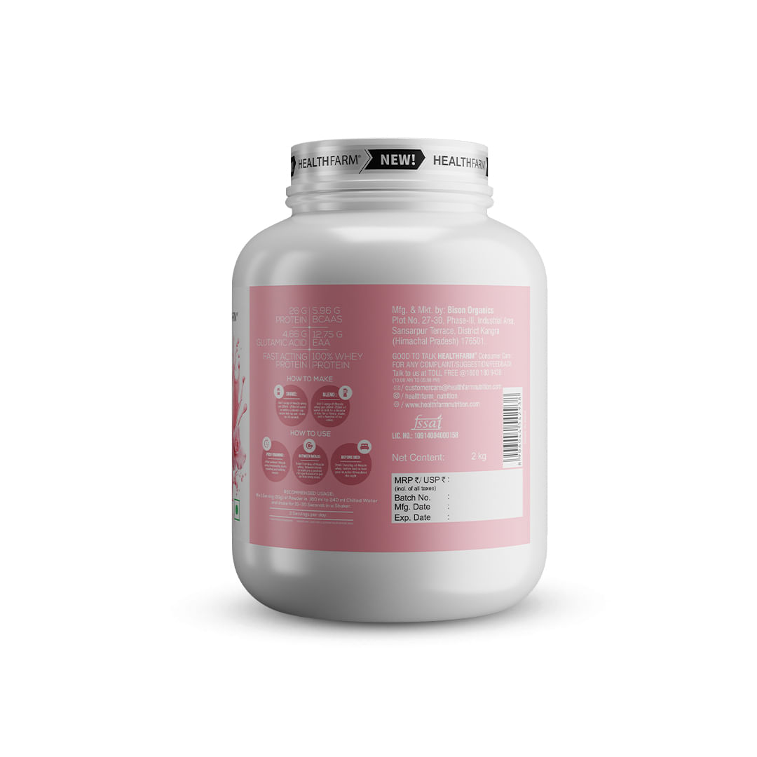 HEALTHFARM Muscle Building Stack1 (Muscle whey Rose Milk 1kg+