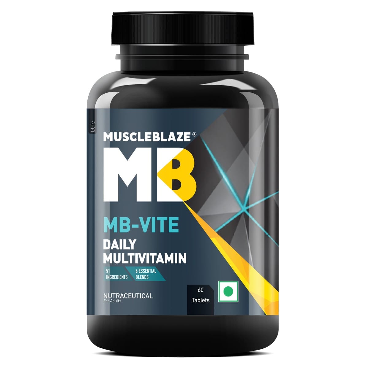 MuscleBlaze MB-Vite Daily Multivitamin | 60 Tablets | 51 Ingredients | Anti Oxidant Blend