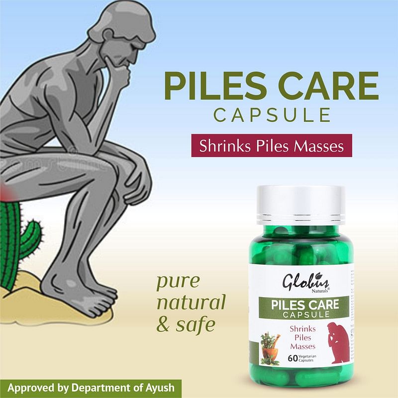 

Globus Naturals Piles Care Vegetarian Capsules For Piles (60 Cap)