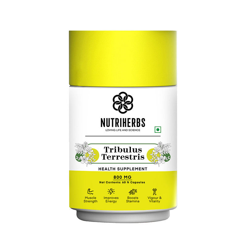 

Nutriherbs Tribulus Terrestris Stamina Booster For Men Enhanced Performance, Muscle Mass & Energy (60 Capsules 800 mg)