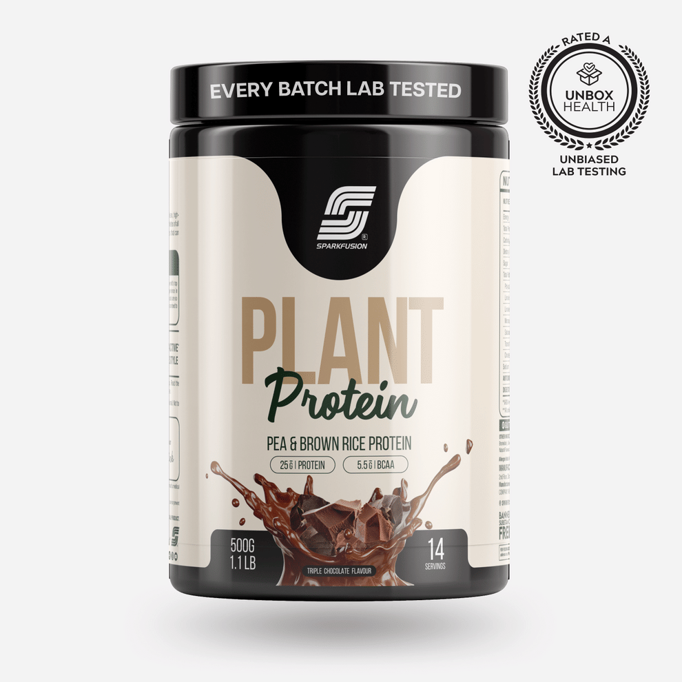 

Sparkfusion Vegan Plant Protein Powder|Organic Isolated Pea & Brown Rice Protein|25 gm Protein & All Essential Amino Acids|Easy To Digest| Triple C...