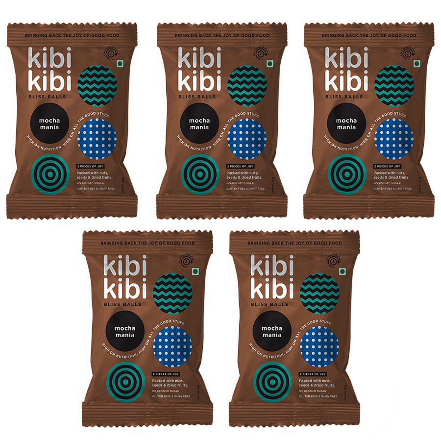 

Kibi Kibi Mocha Mania Bliss Balls - Healthy Snack - Energy Balls - Dates, Dried Fruit, Nuts & Seeds - Dates Ladoo - No Added Sugar, Gluten Free & D...