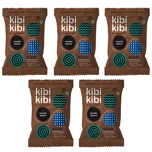 Kibi Kibi Mocha Mania Bliss Balls - Healthy Snack - Energy Balls - Dates, Dried Fruit, Nuts & Seeds - Dates Ladoo - No Added Sugar, Gluten Free & Dairy Free - Pack of 5 (5 x 30g) (Mocha Mania)