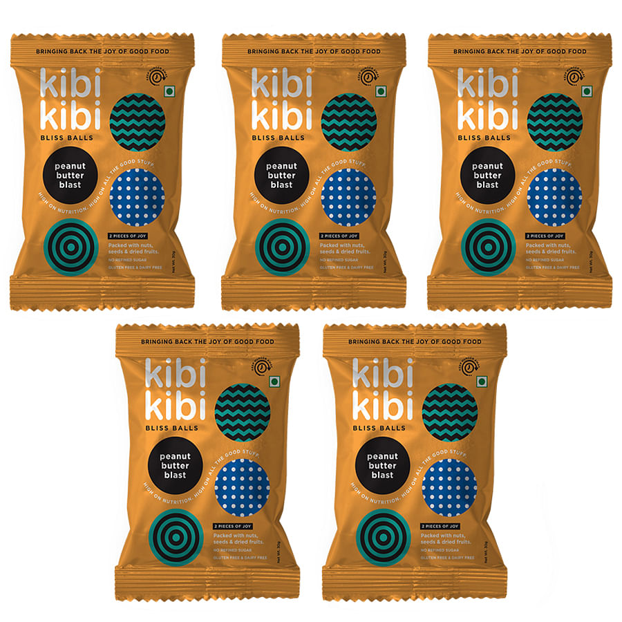 

Kibi Kibi Peanut Butter Blast Bliss Balls - Healthy Snack - Energy Balls - Dates, Dried Fruit, Nuts & Seeds - Dates Ladoo - No Added Sugar, Gluten ...