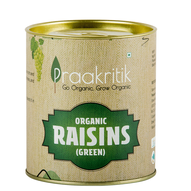 

Praakritik Green Kishmish Raisins 200 g