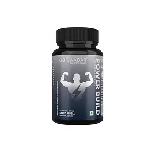 AADAR POWER BUILD Ayurvedic Muscle Gain Capsules Helps in Muscle Recovery and Improves Performance 30 Capsules (Pack 1)