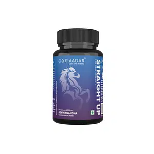 AADAR Straight Up Capsule | Real Strength, Energy Booster for Men | Ayurvedic, Natural Herbs | Ashwagandha, Ginseng, Kaunch (60 capsules) (Pack of 1)