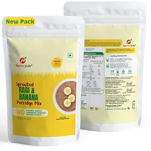 Nutribud Foods Sprouted Ragi and Banana Porridge Mix - 200 gm
