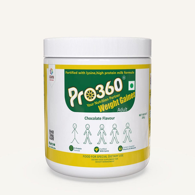 

Pro360 Weight Gainer Protein Powder Chocolate Flavour 250g