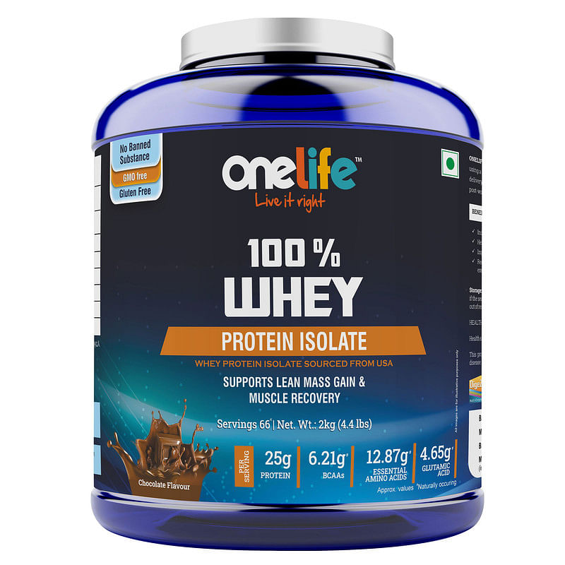 

Onelife 100% Whey Protein Isolate Chocolate - 2kg