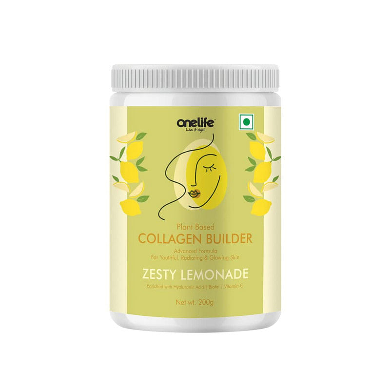 

Onelife Plant Based Collagen Builder with Biotin | Vitamin C For Youthful Hair,Skin & Nail | Radiating, Anti-Ageing & Glowing Skin, Vegan Collagen ...