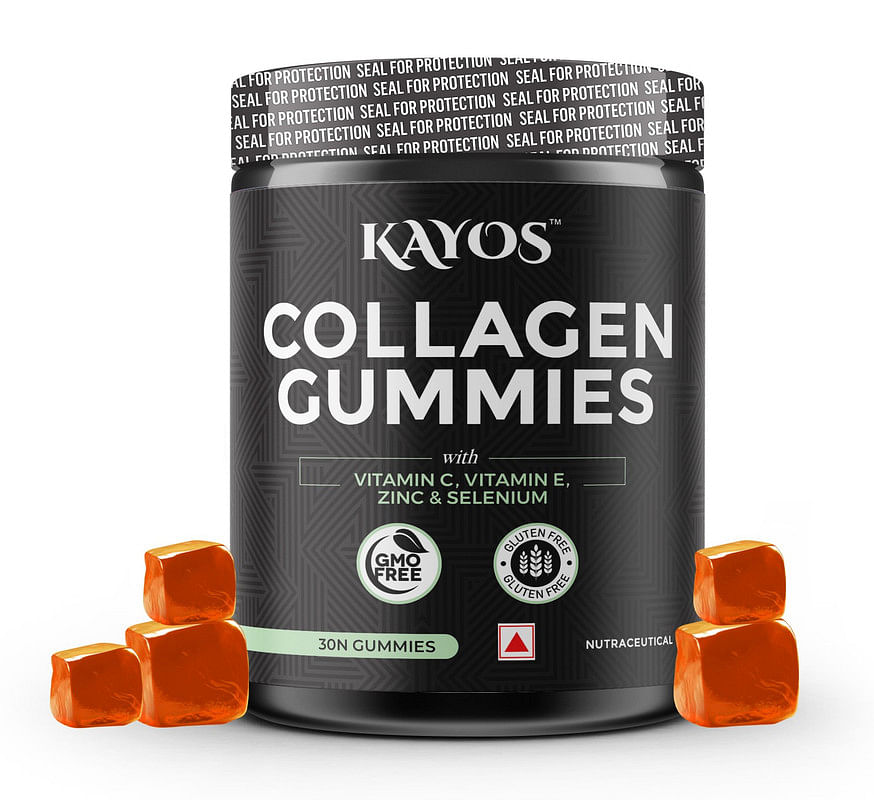 

KAYOS - Collagen Gummies (30 Gummies) | Collagen Supplement for Women and Men | Gummies for Hair Growth Skin & Joint Support | Hydrolyzed Collagen ...