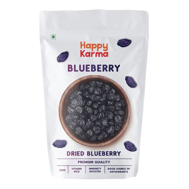 

Happy Karma Dried Blueberry 100g Dry Fruits 100% natural Rich in antioxidants