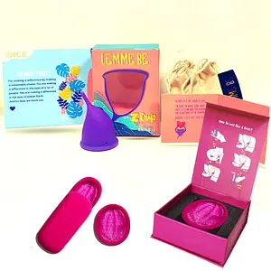Lemme Be Combo of Z Cup and Z Disc (Reusable Menstrual Cup and Disc) Medical Grade Silicone