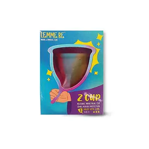 Lemme Be Z Cup - Reusable Menstrual Cup Small Size, Ultra Soft and Rash Free, FDA Approved 20ml (Small, Rainbow)