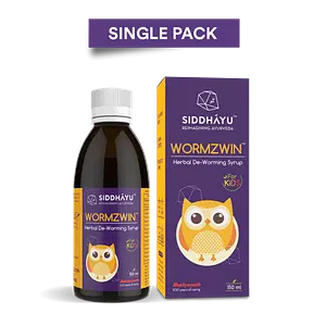 Siddhayu Wormzwin - Herbal Deworming Syrup For Kids-150 Ml
