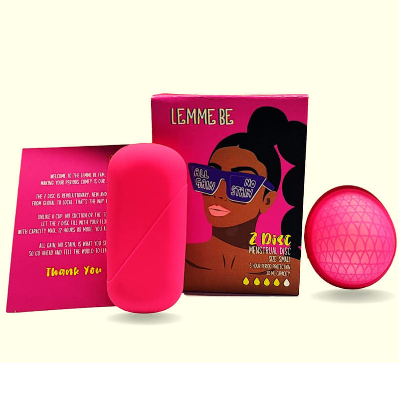 Lemme Be Z Disc Reusable Menstrual Disc Small Size, Ultra Soft and