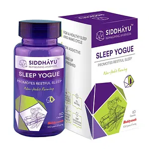 Siddhayu Sleep Yogue Herbal Capsules - Promotes Restful Sleep-60 Cap