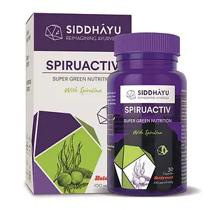 Siddhayu Spiruactiv - Spirulina Super Green Multivitamin Capsules