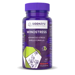 Siddhayu Winostress Capsules - Herbal Formula For Stress Relief