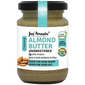 Jus Amazin Creamy Almond Butter - Unsweetened