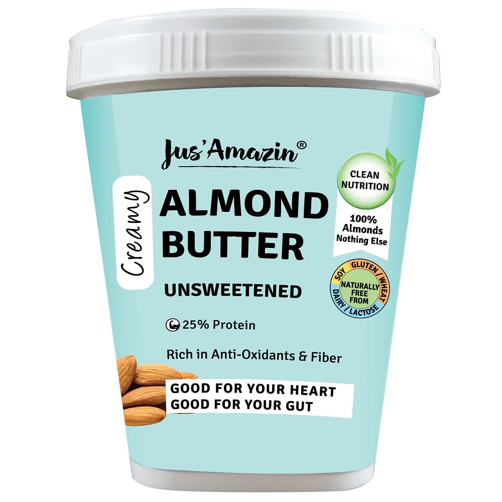 

Jus Amazin Creamy Almond Butter - Unsweetened (1kg)