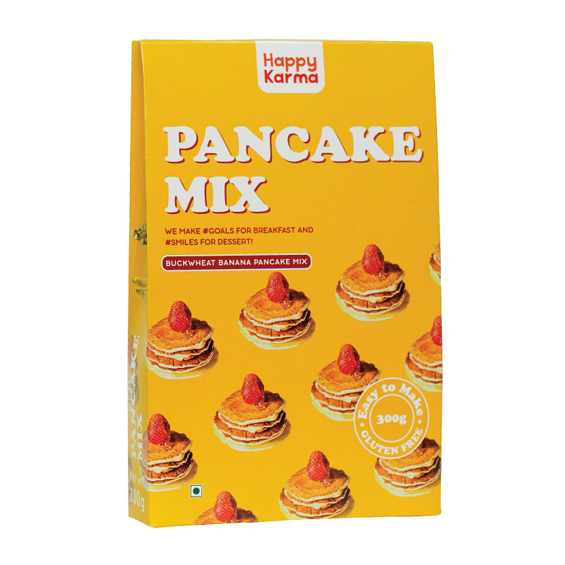 Happy Karma Pancake Mix 300g Buckwheat Banana Pancake Mix Easy to make  Gluten free