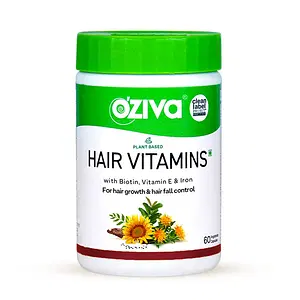 OZiva Plant Based Hair Vitamins Hair Vitamins for Hair Growth & Better Hair Health 