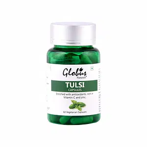 Globus Naturals Tulsi capsules Enriched with antioxidants, rich in Vitamin C and Zinc 60cap