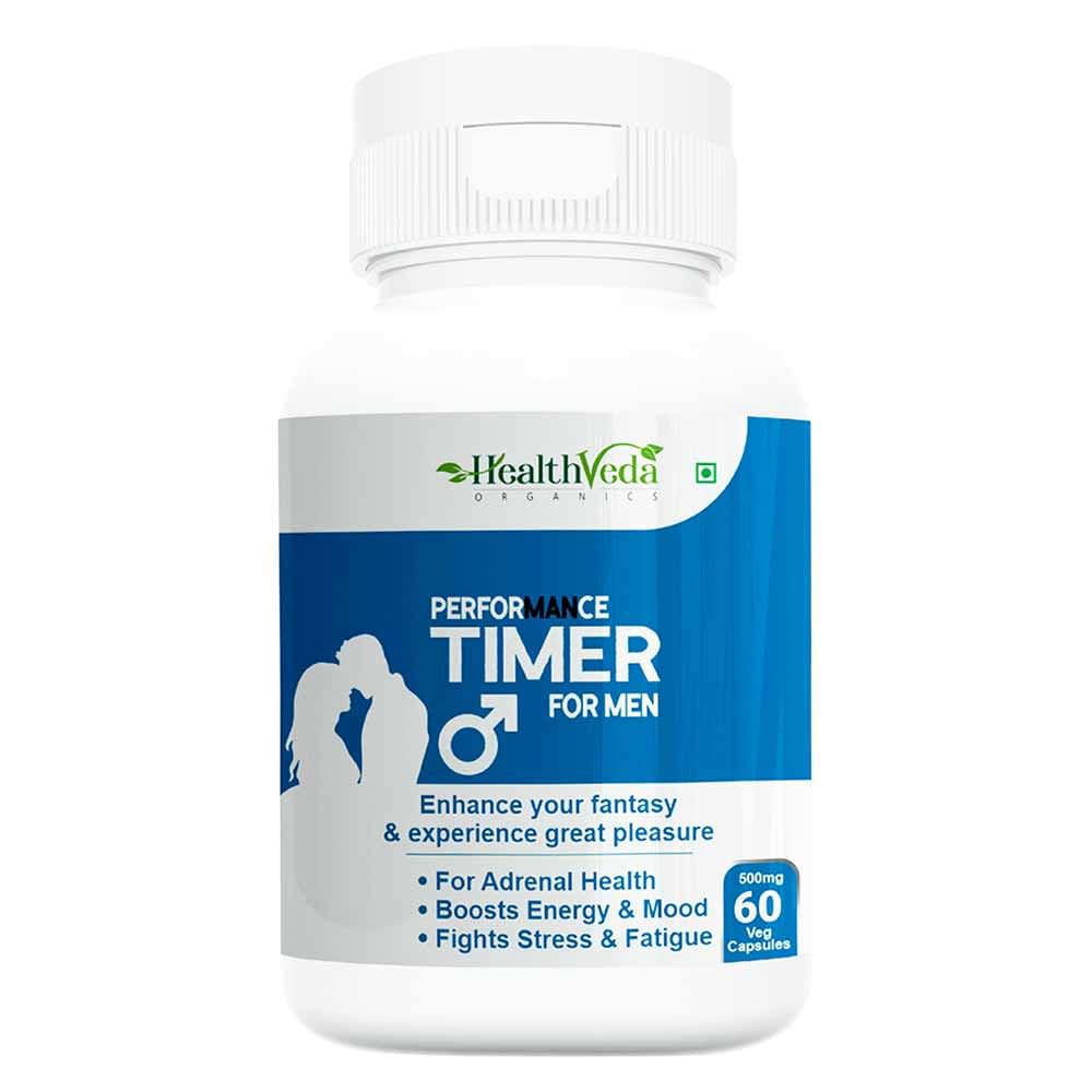 

Health Veda Organics Performance Timer for Men for Boosting Stamina & increasing Energy Levels, 60 Veg Capsules