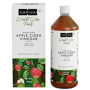 Kapiva Apple Cider Vinegar (Aids Weight Loss), 0.5 L, Unflavoured