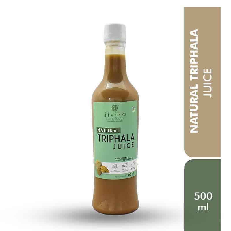 

JIVIKA NATURALS® Pure | Natural | Triphala Herbal Juice | 3:2:1 Ratio | Ayurvedic | Superfood |500ml