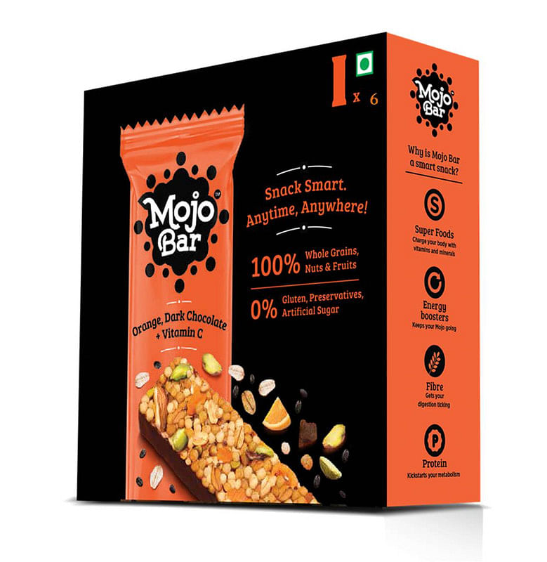 

Mojo Bar Orange Dark Chocolate Vitamin C Snack Bar, 32 Gm (Pack of 6)