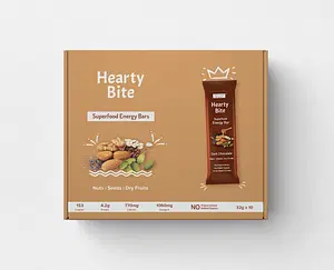 Hearty Bite Superfood Energy Bars Dark Chocolate Flavour