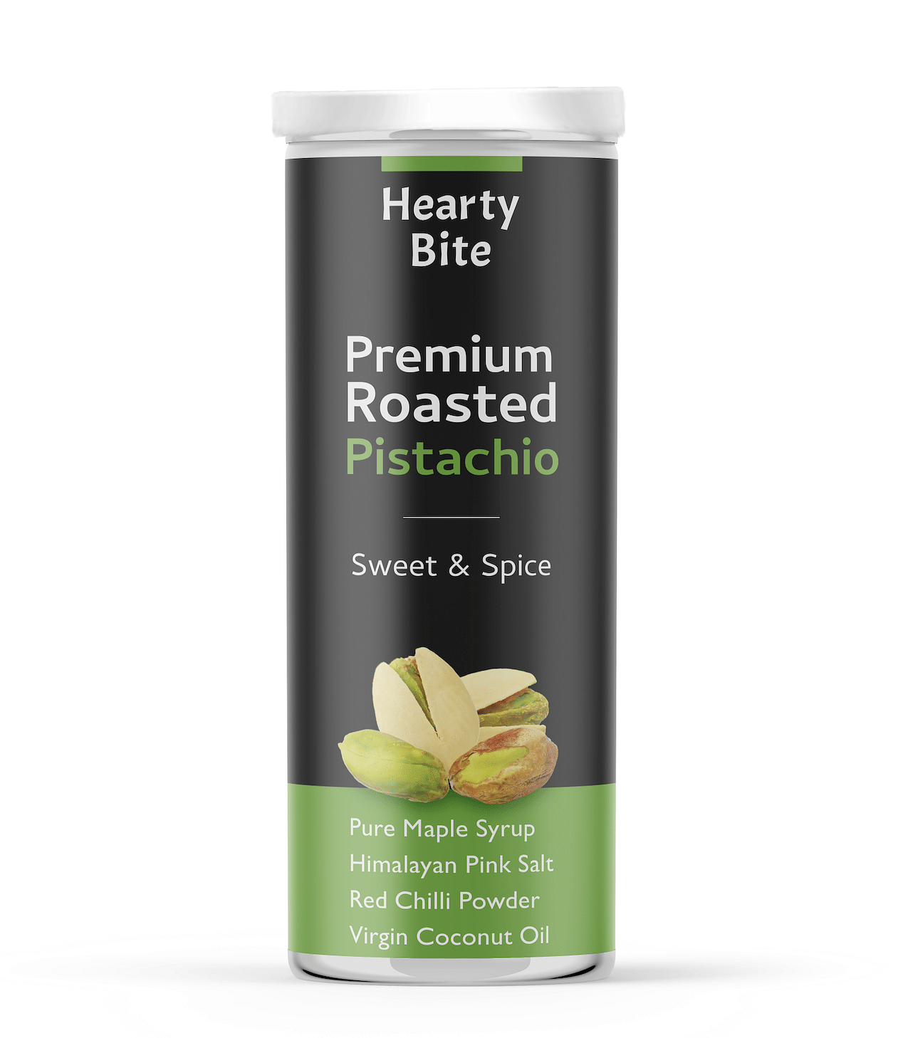 

Hearty Bite Premium Roasted Pistachio (Sweet & Spice) - 100g