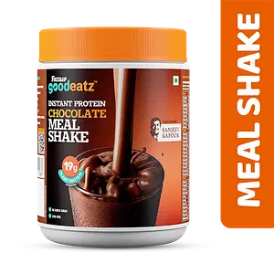 Fast & Up GoodEatz Meal Shake (20 scoops) | Vegan Diet Shake for Weight Loss|Low Calorie & High Protein|19g Instant Plant Protein | French Chocolate Flavour