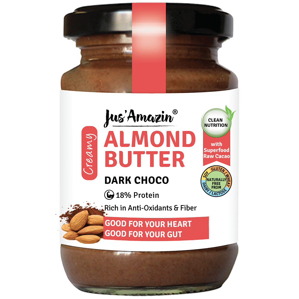 

Jus Amazin Creamy Almond Butter -Dark Chocolate (125g)