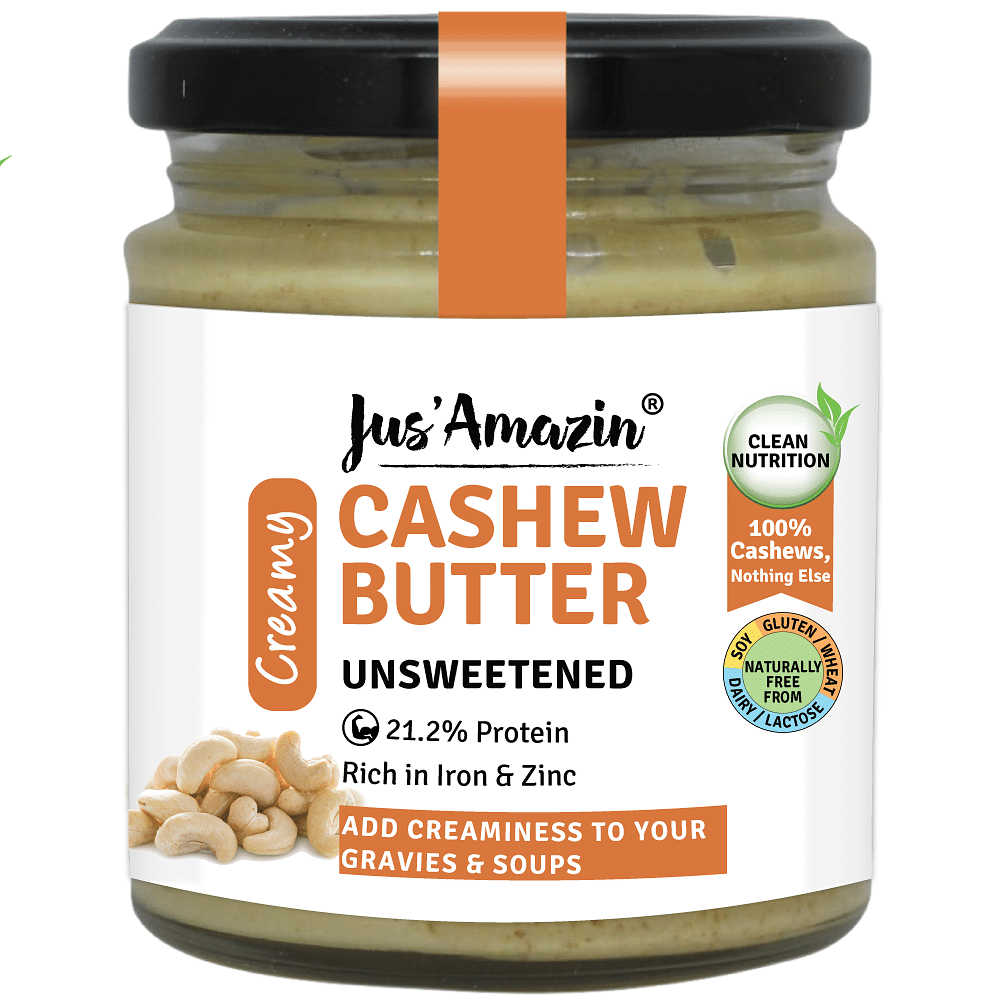 

Jus Amazin Creamy Cashew Butter - Unsweetened (200g)