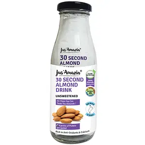 Jus Amazin 30-Second Almond Drink - Unsweetened (5X25g Sachets), Bottle Pack