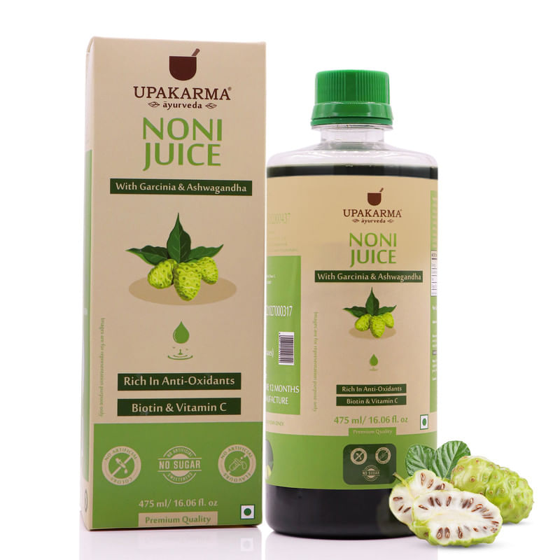 UPAKARMA Ayurveda Premium Herbal Noni Juice Enriched with Garcinia