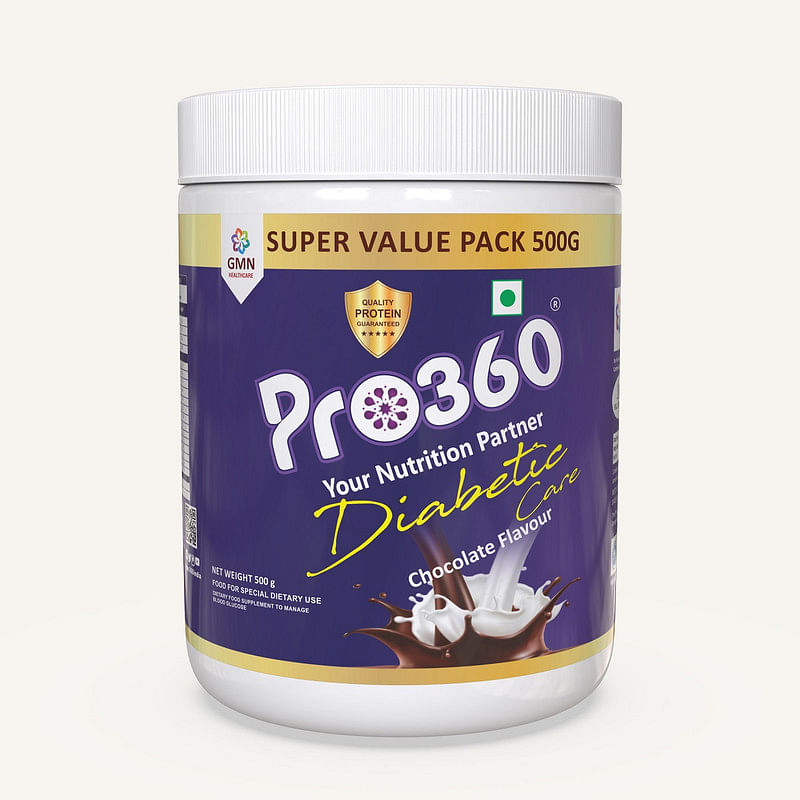 

Pro360 Diabetic Care Protein Powder for the Dietary Management of People With Diabetes - Helps in Managing Blood Glucose - 500GM pack - No Added Su...