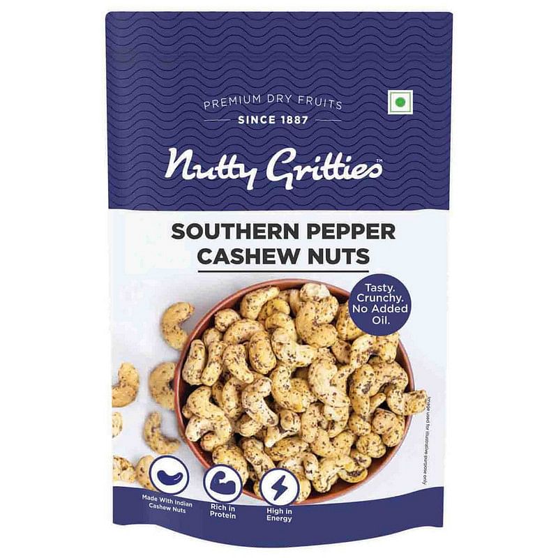 

Nutty Gritties Southern Pepper Cashew Nuts Snack - 100g