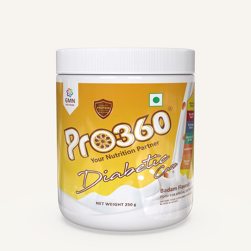 

Pro360 Diabetic Care Protein Powder Badam Flavour 250g