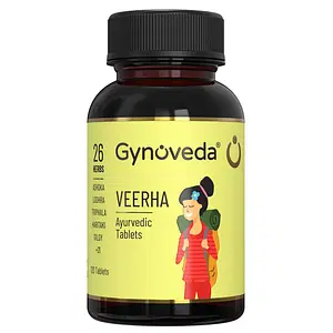 Gynoveda Heavy Flow Ayurvedic Tablets, No More Clots, Pain, Set Period Cycles to 5 Days